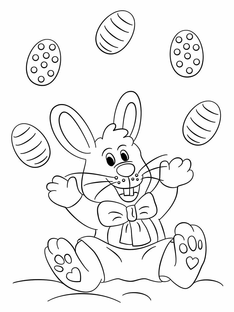 Easter bunny coloring page (43)