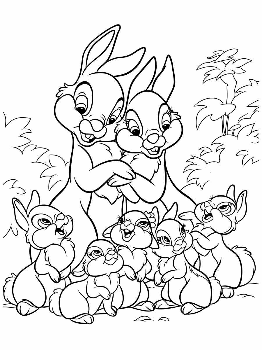 Easter bunny coloring page (44)