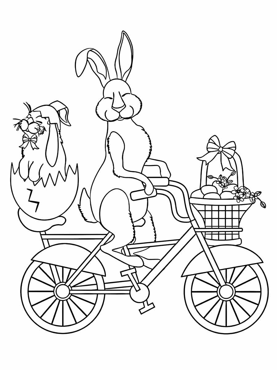 Easter bunny coloring page (46)