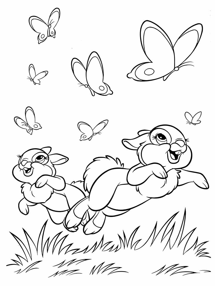 Easter bunny coloring page (47)