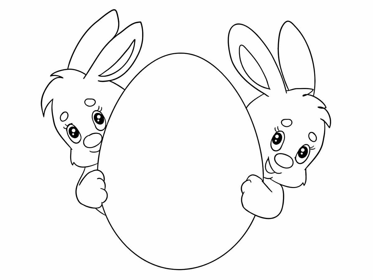 Easter bunny coloring page (48)