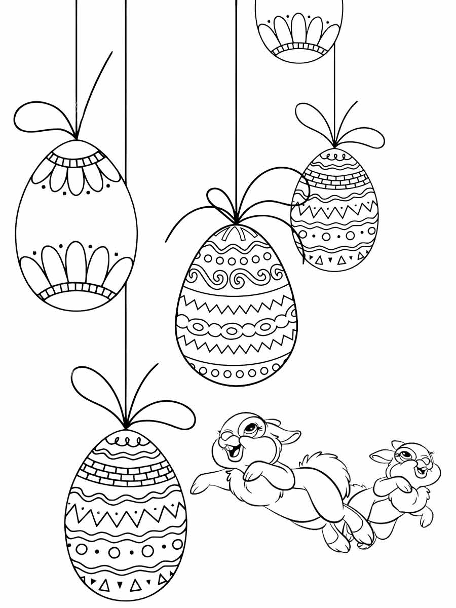 Easter bunny coloring page (64)