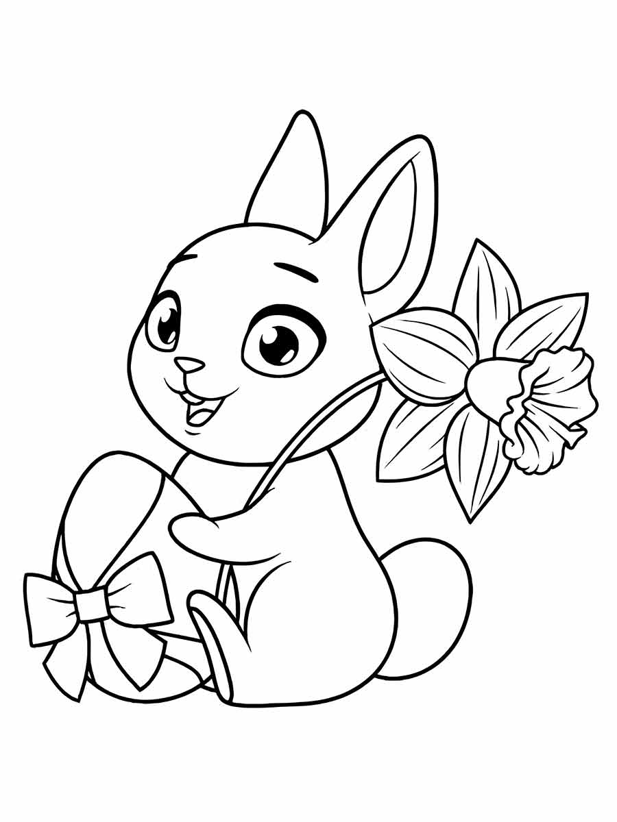 Easter bunny coloring page (74)