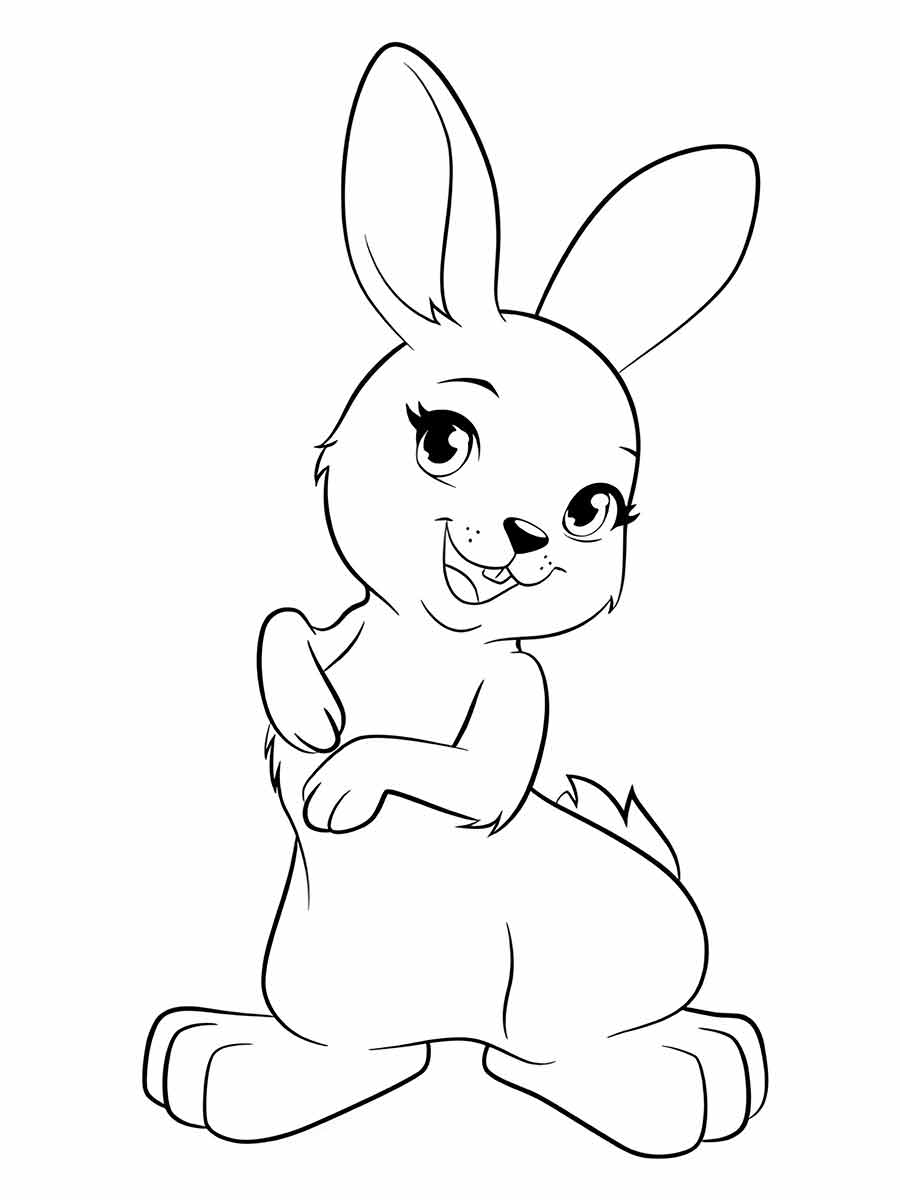 Easter bunny coloring page (78)