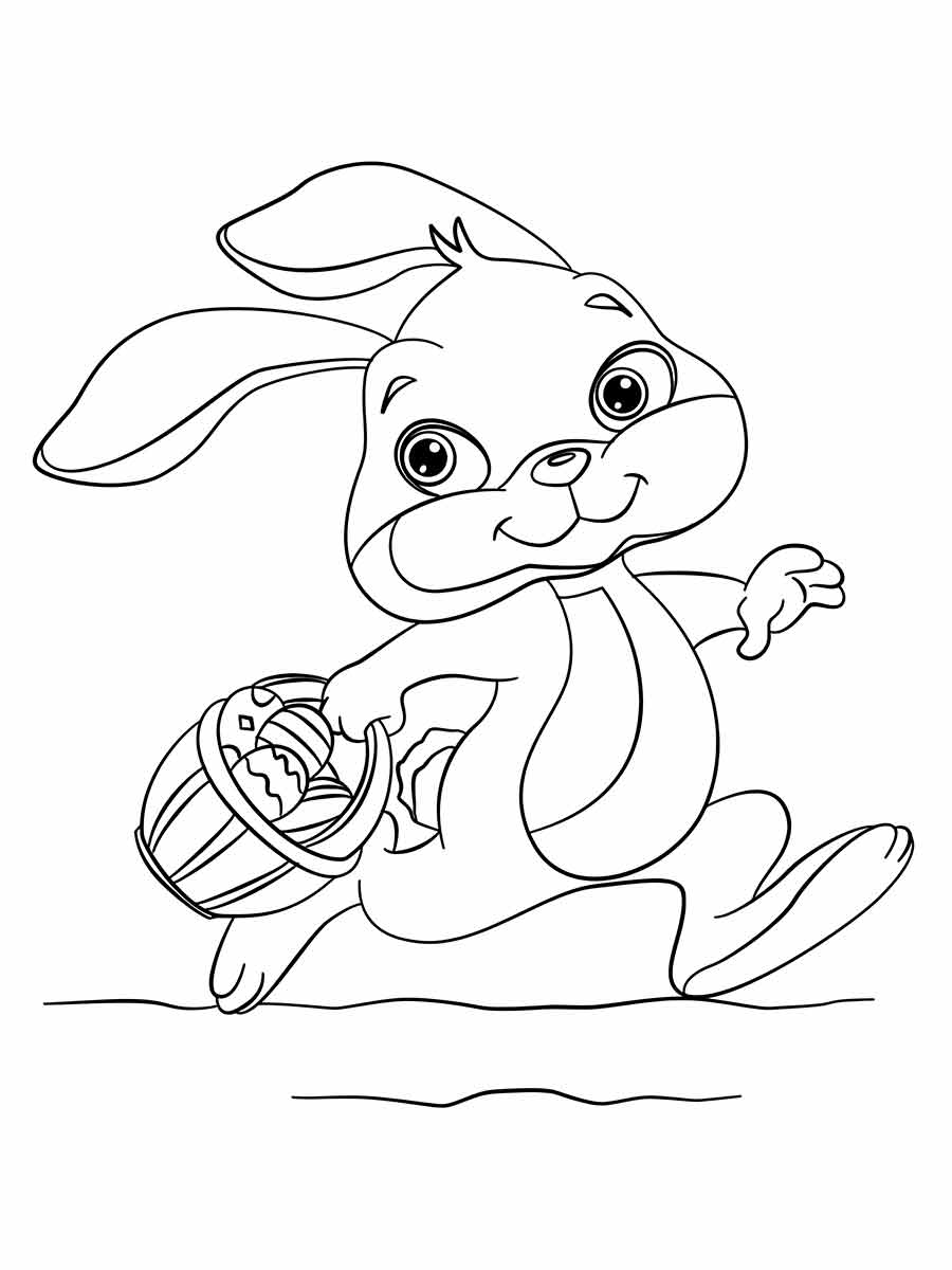 Easter bunny coloring page (79)