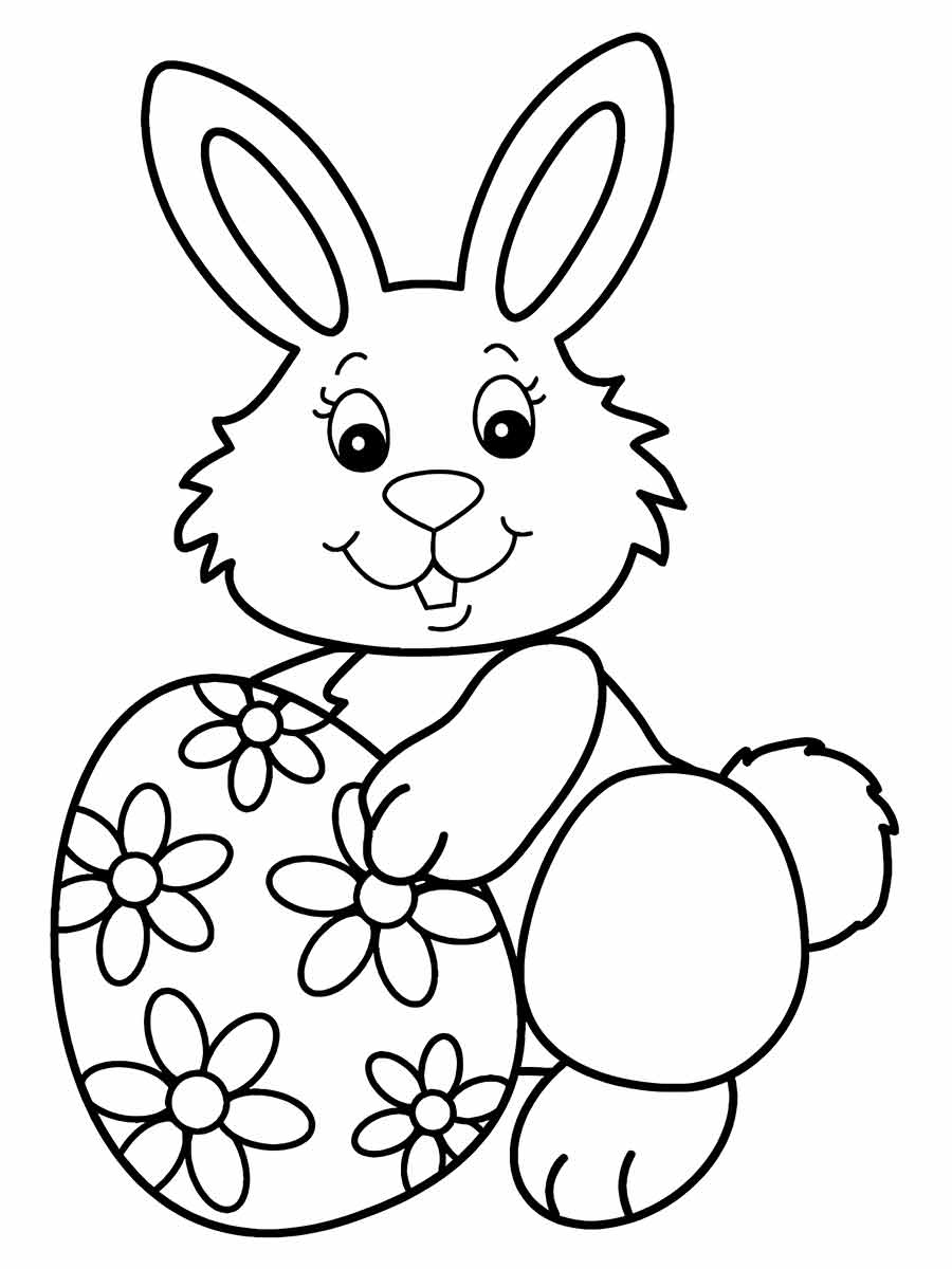 Easter bunny coloring page (80)