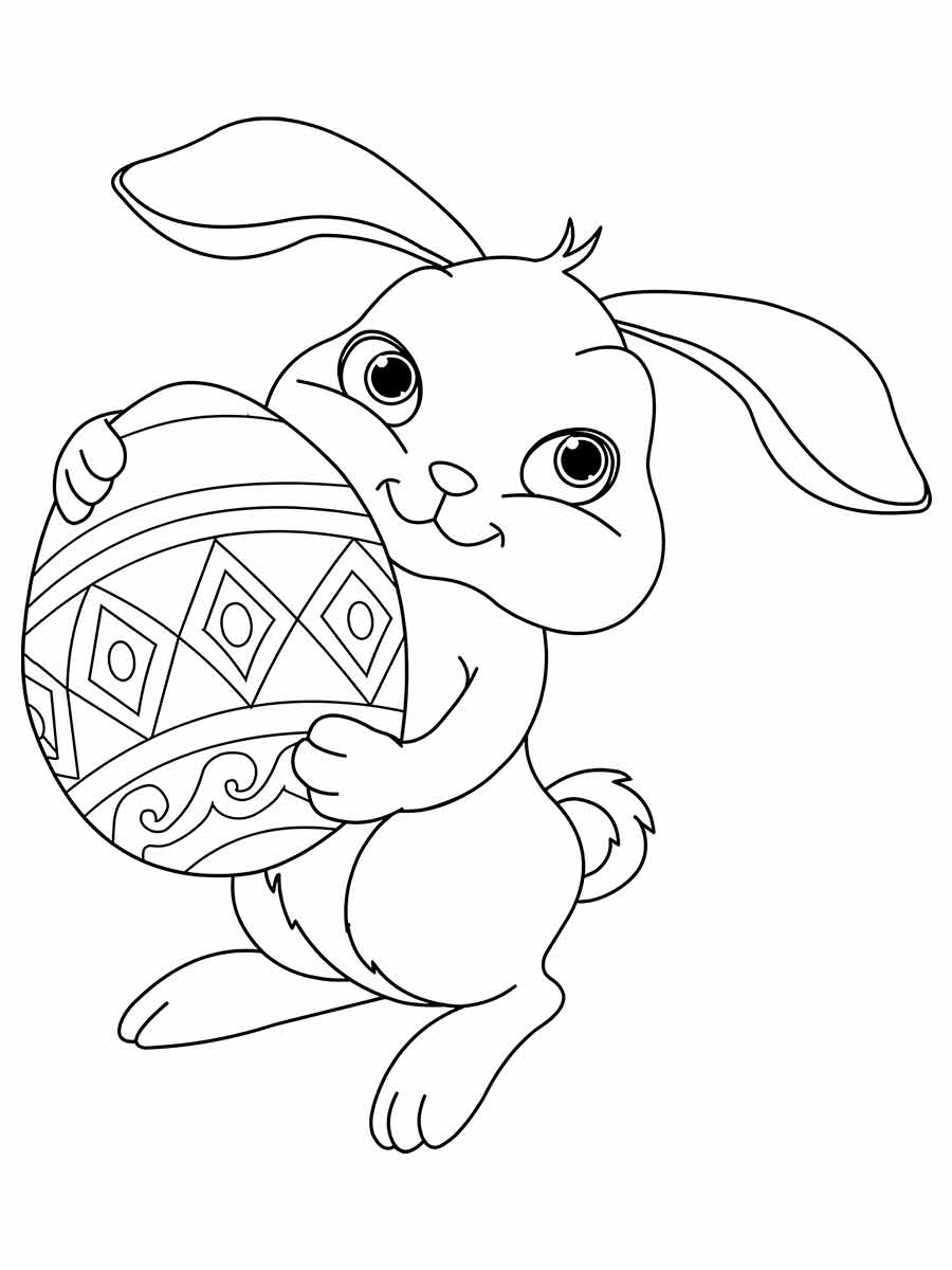 Easter bunny coloring page (81)