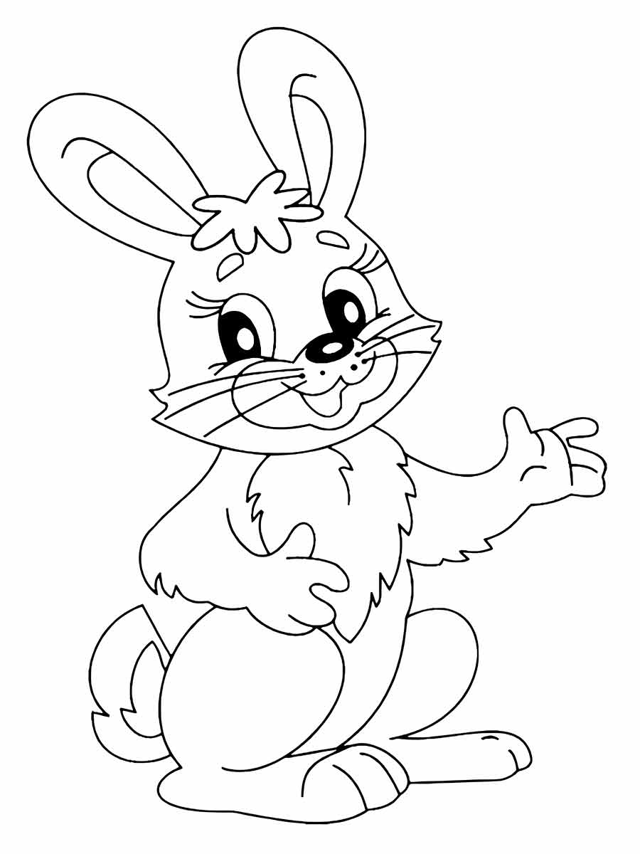 Easter bunny coloring page (83)