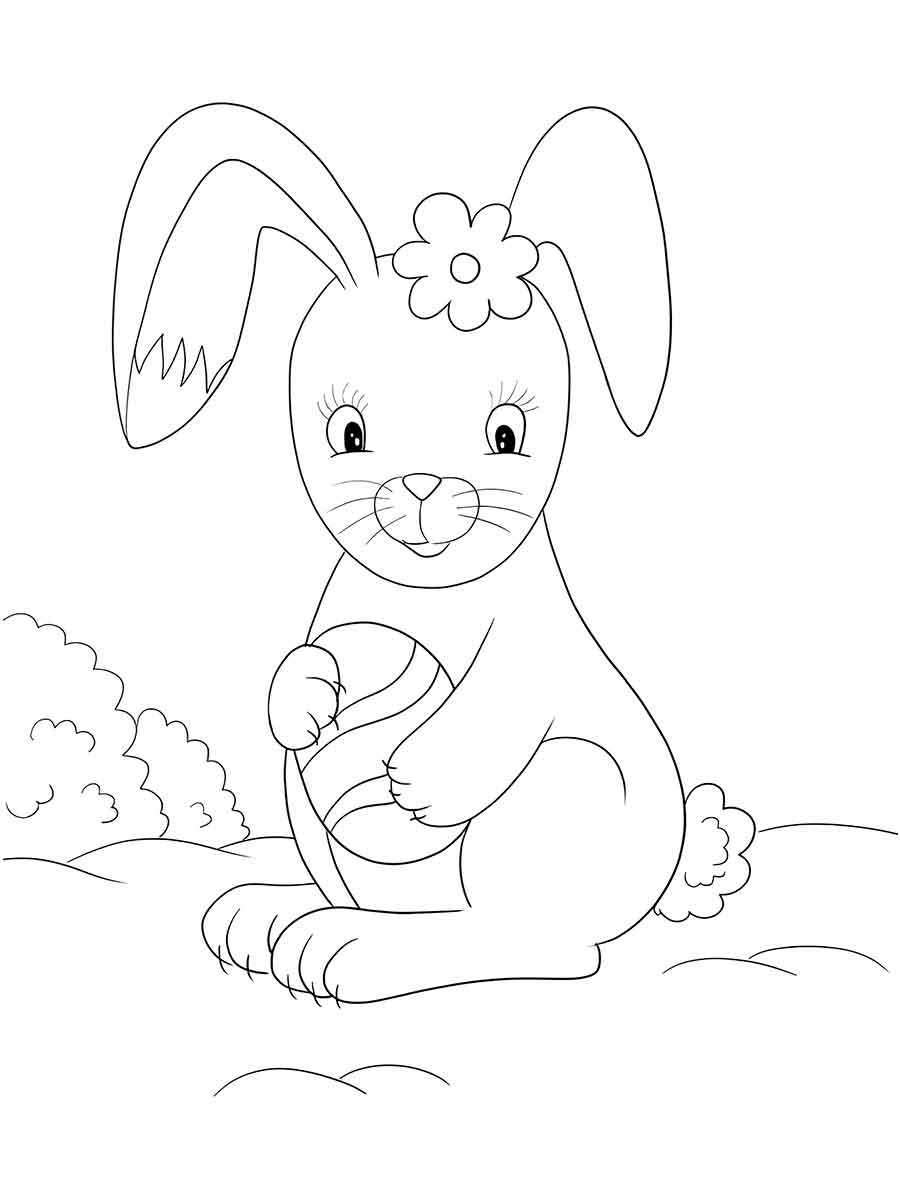 Easter bunny coloring page (84)