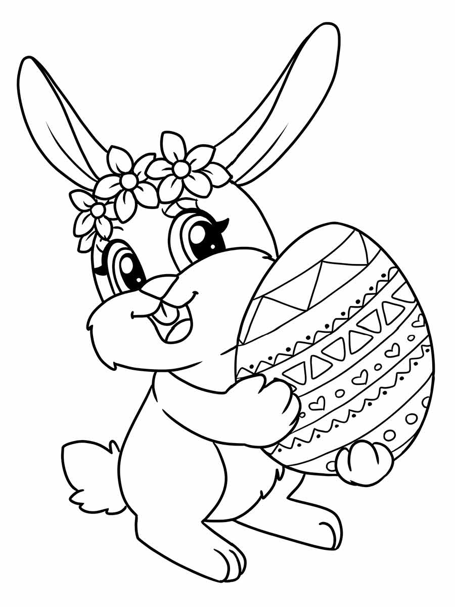 Easter bunny coloring page (85)