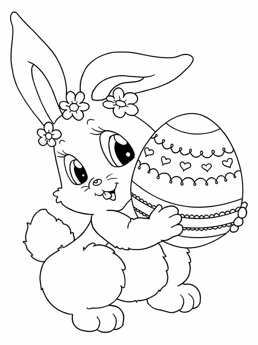 Easter bunny coloring page (86)