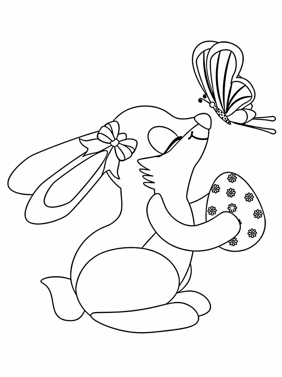 Easter bunny coloring page (88)