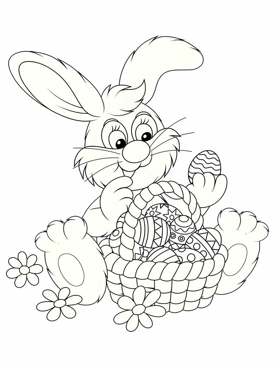 Easter bunny coloring page (89)