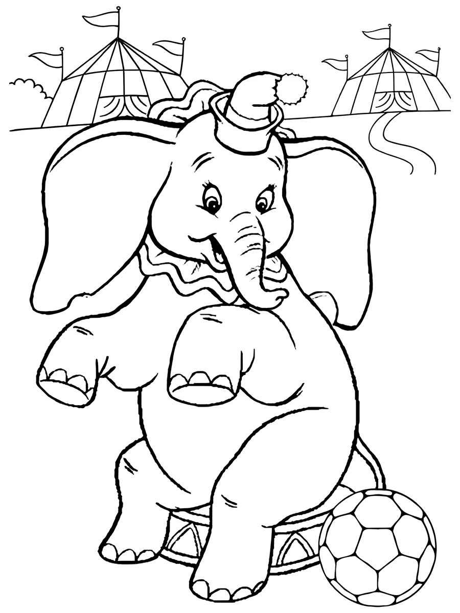 Elephant coloring page (14)