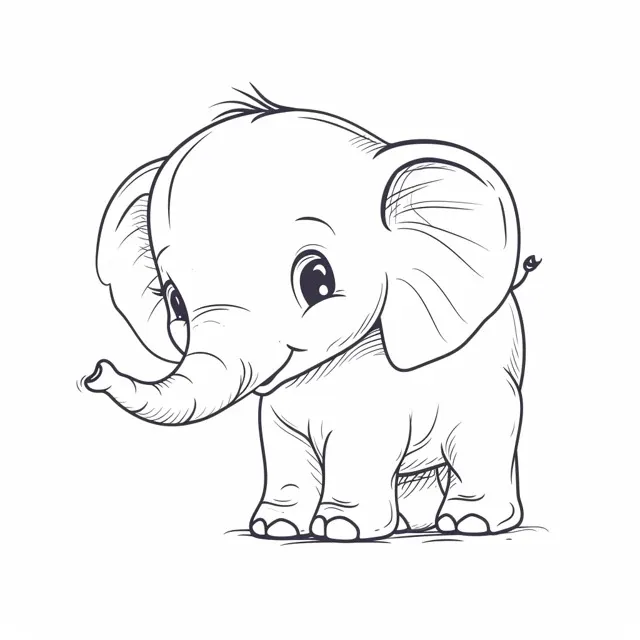 Elephant coloring page (15)