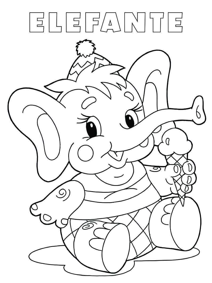 Elephant coloring page (24)