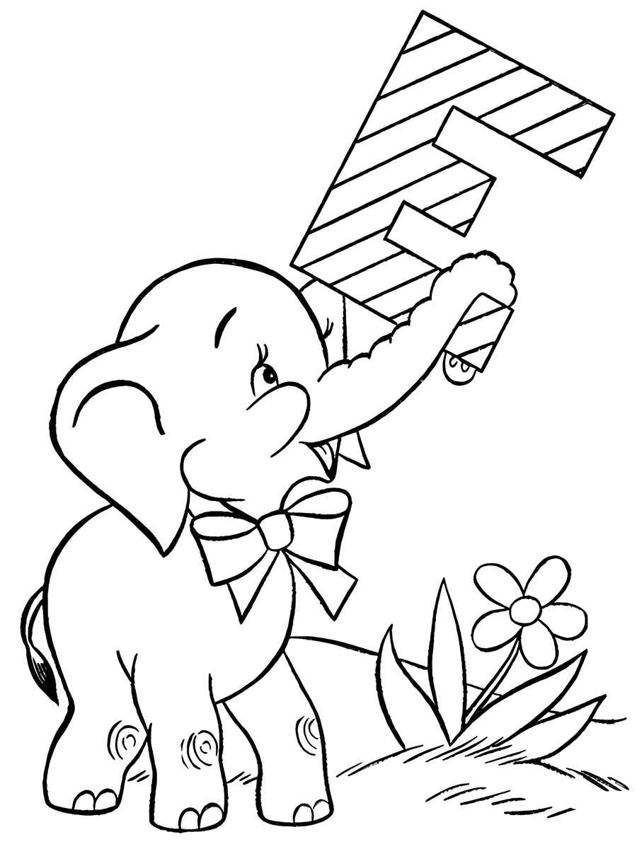 Elephant coloring page (25)