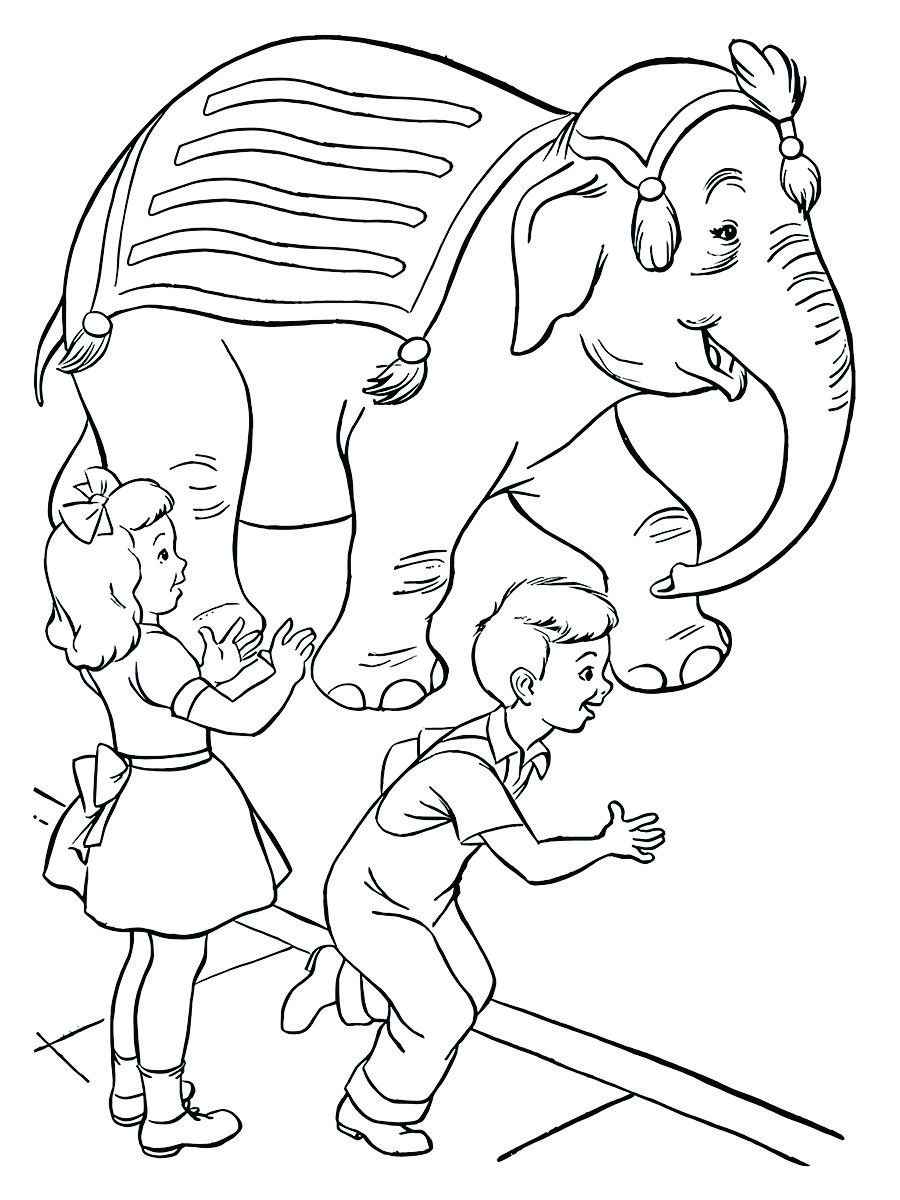 Elephant coloring page (29)