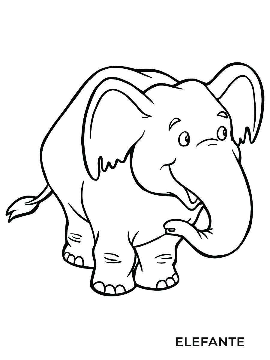 Elephant coloring page (40)