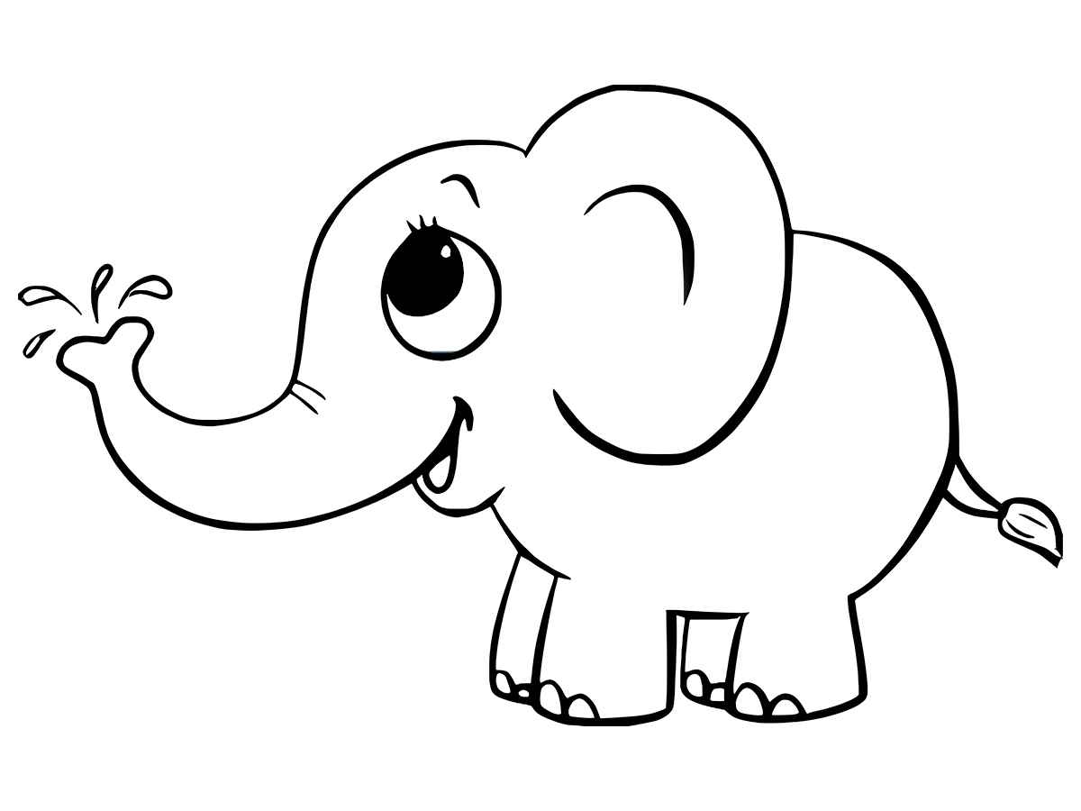 Elephant coloring page (44)