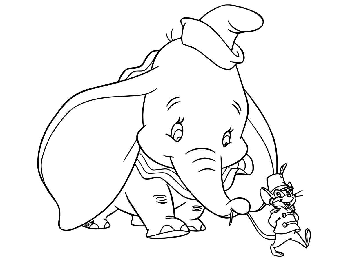 Elephant coloring page (45)