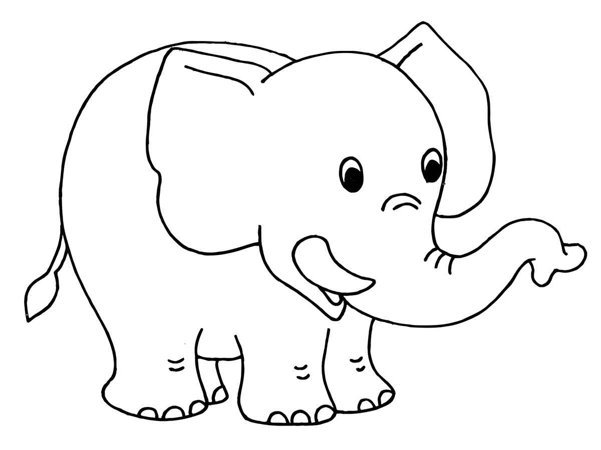 Elephant coloring page (48)