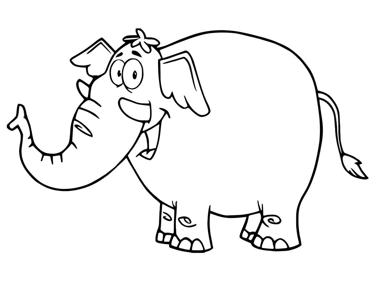 Elephant coloring page (51)