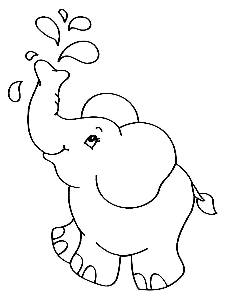 Elephant coloring page (53)