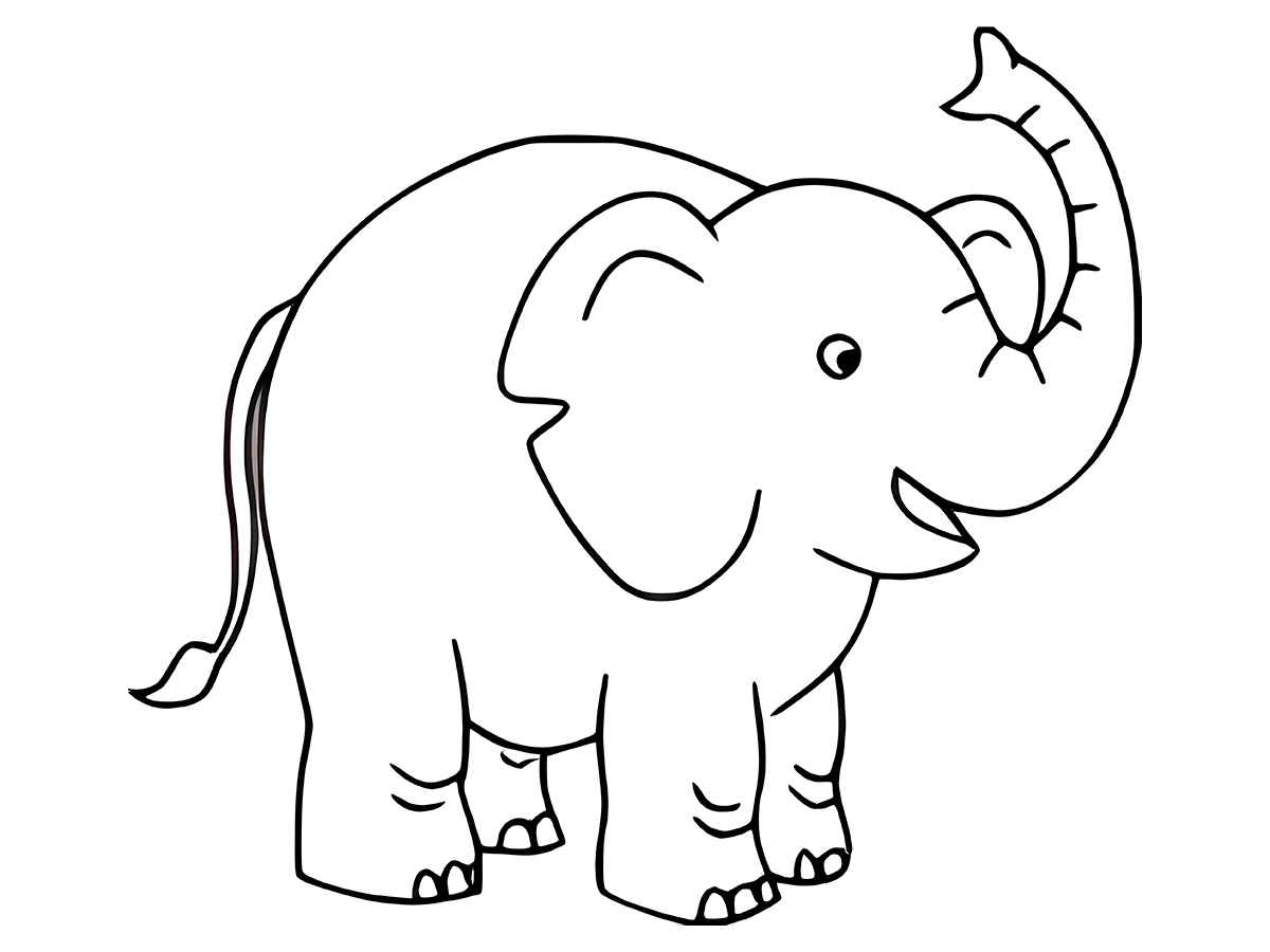 Elephant coloring page (56)