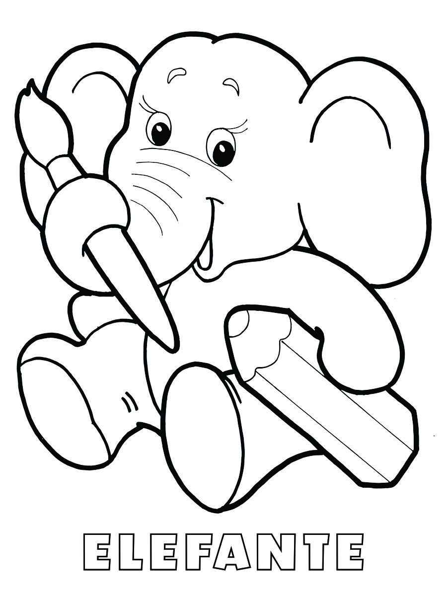 Elephant coloring page (59)