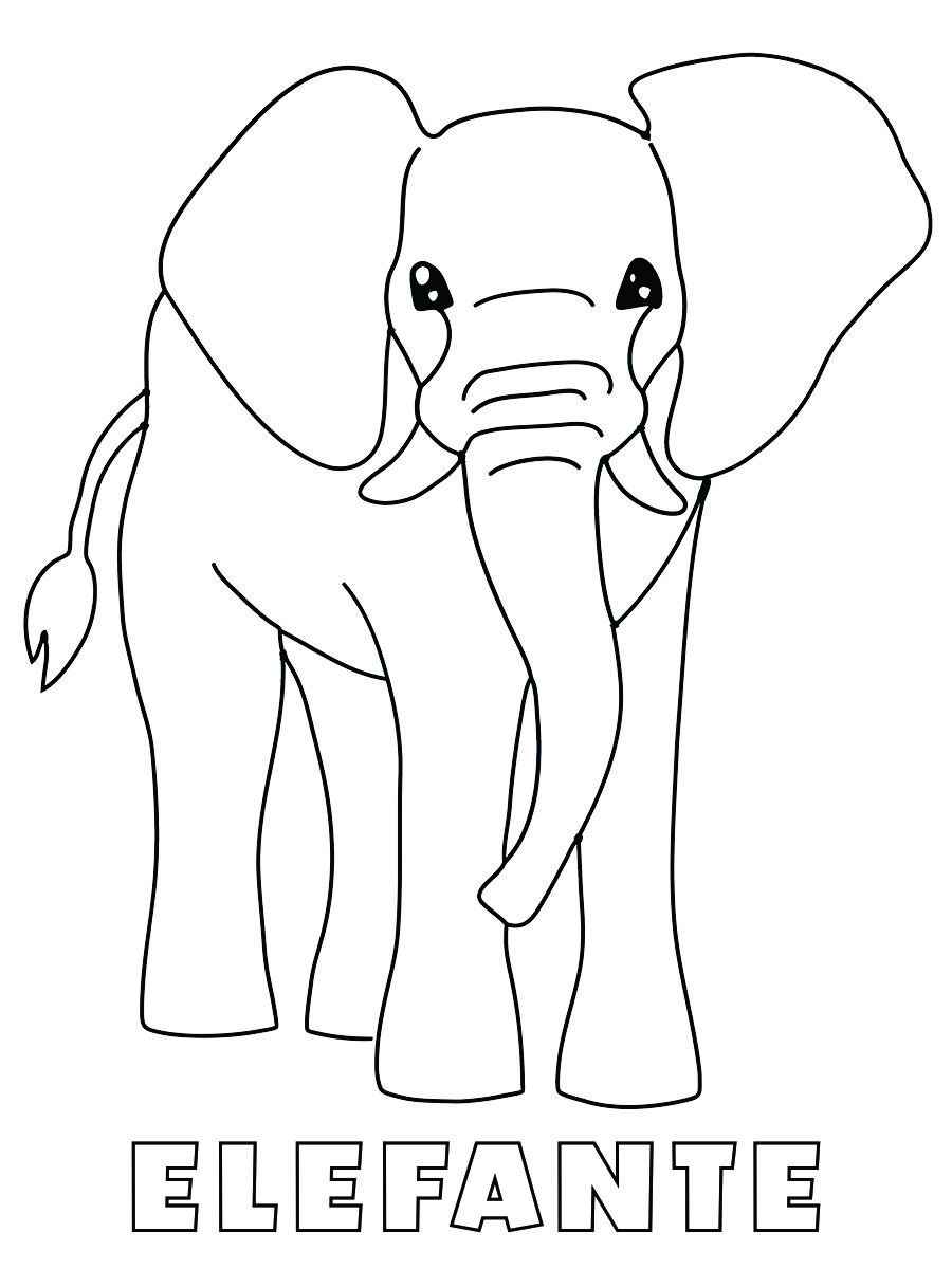 Elephant coloring page (63)