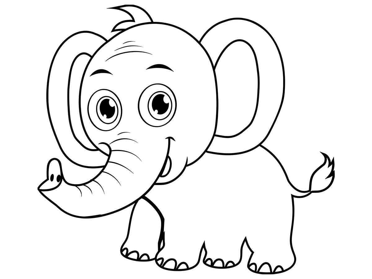 Elephant coloring page (65)