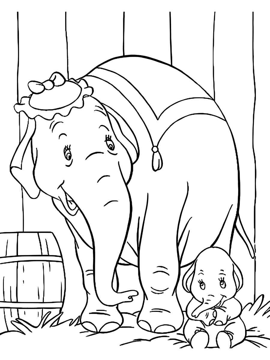 Elephant coloring page (75)