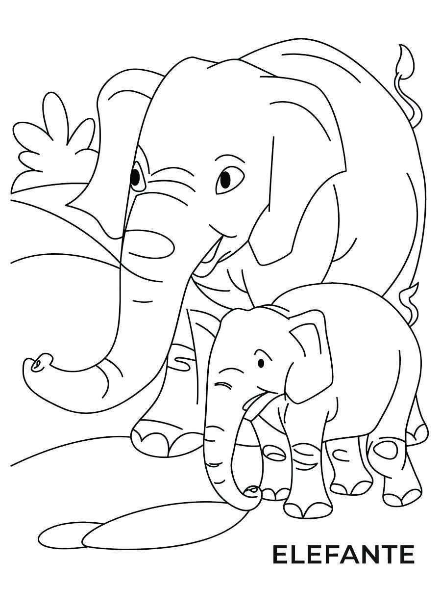 Elephant coloring page (76)