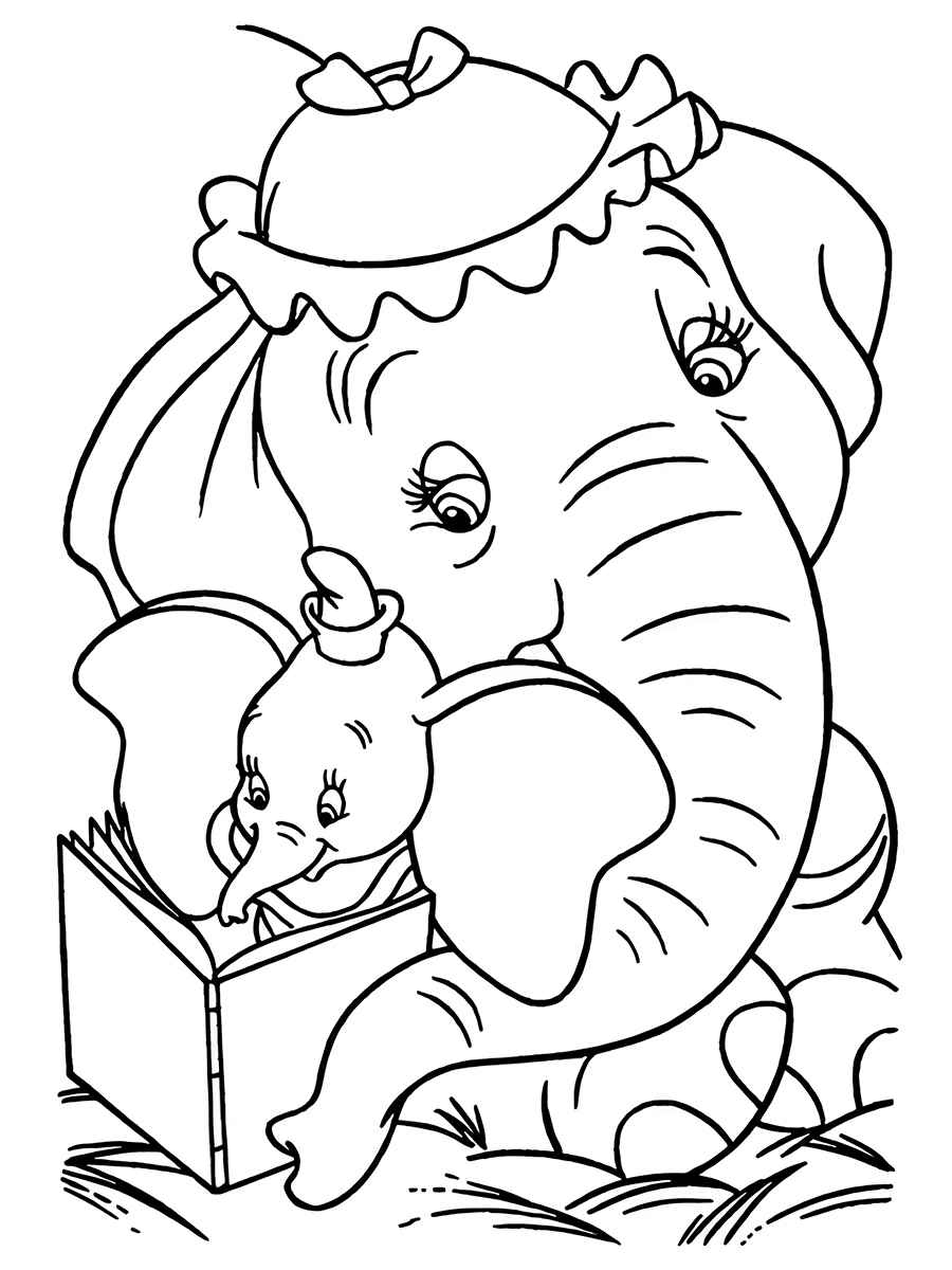 Elephant coloring page (79)