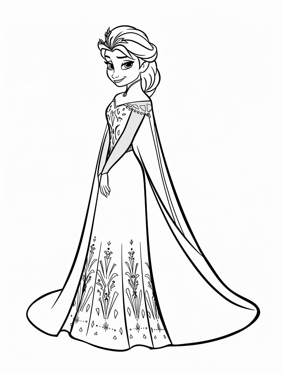 Elsa coloring page (11)