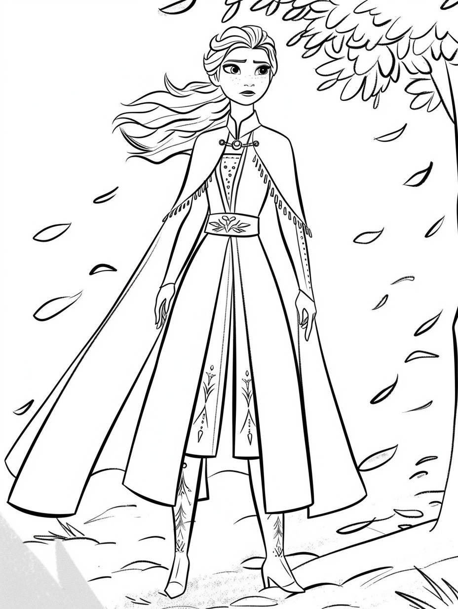 Elsa coloring page (12)