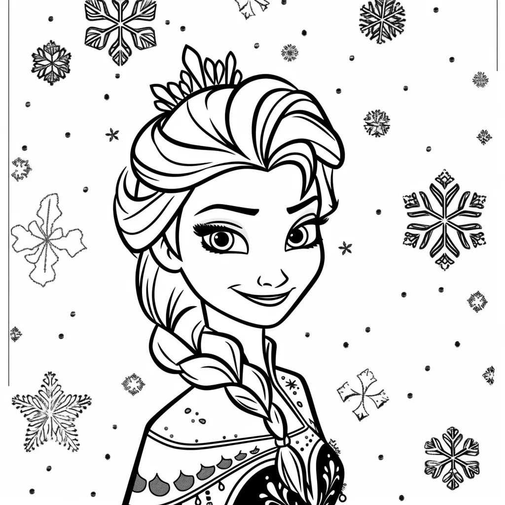 Elsa coloring page (14)