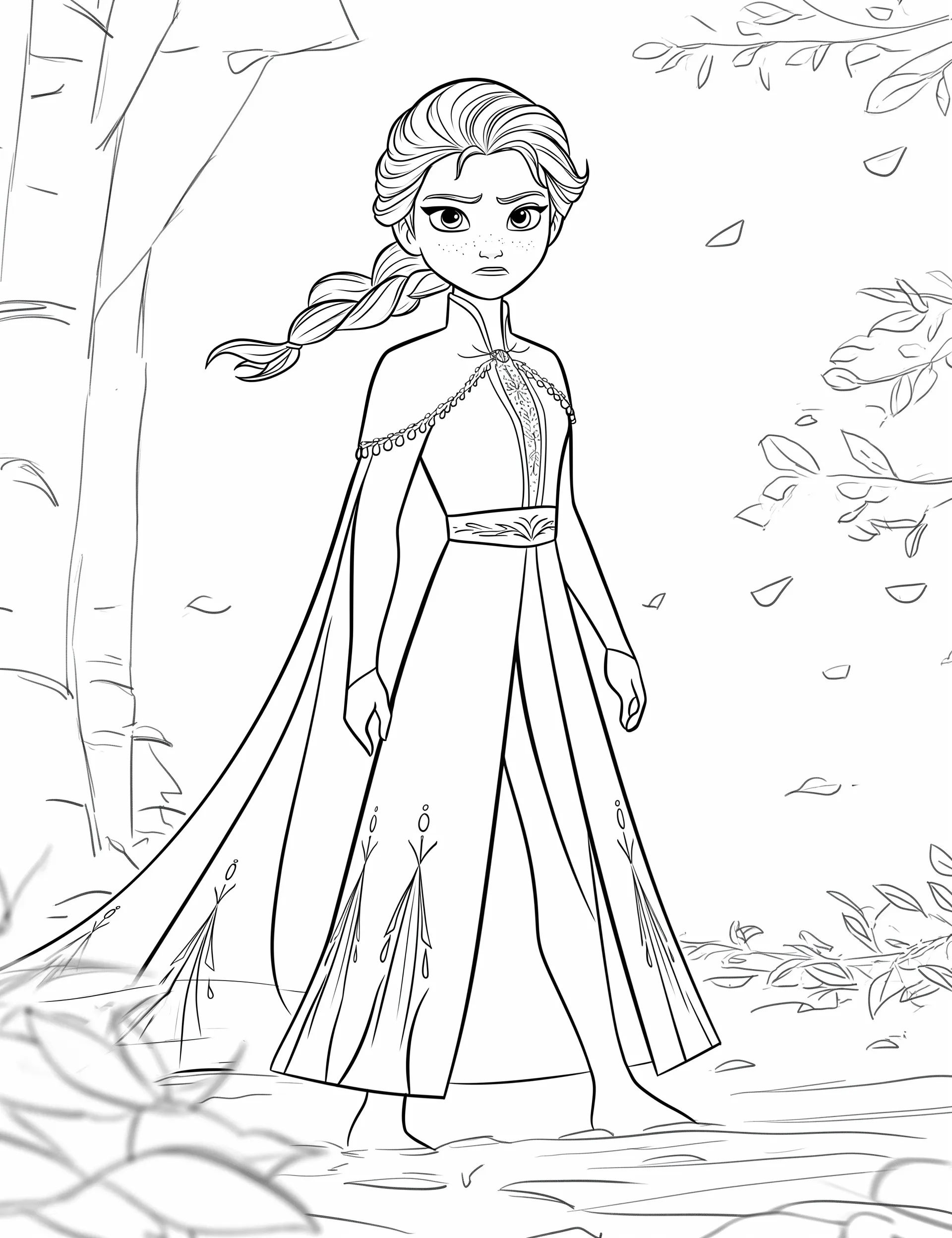 Elsa coloring page (15)