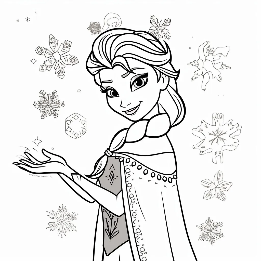 Elsa coloring page (17)