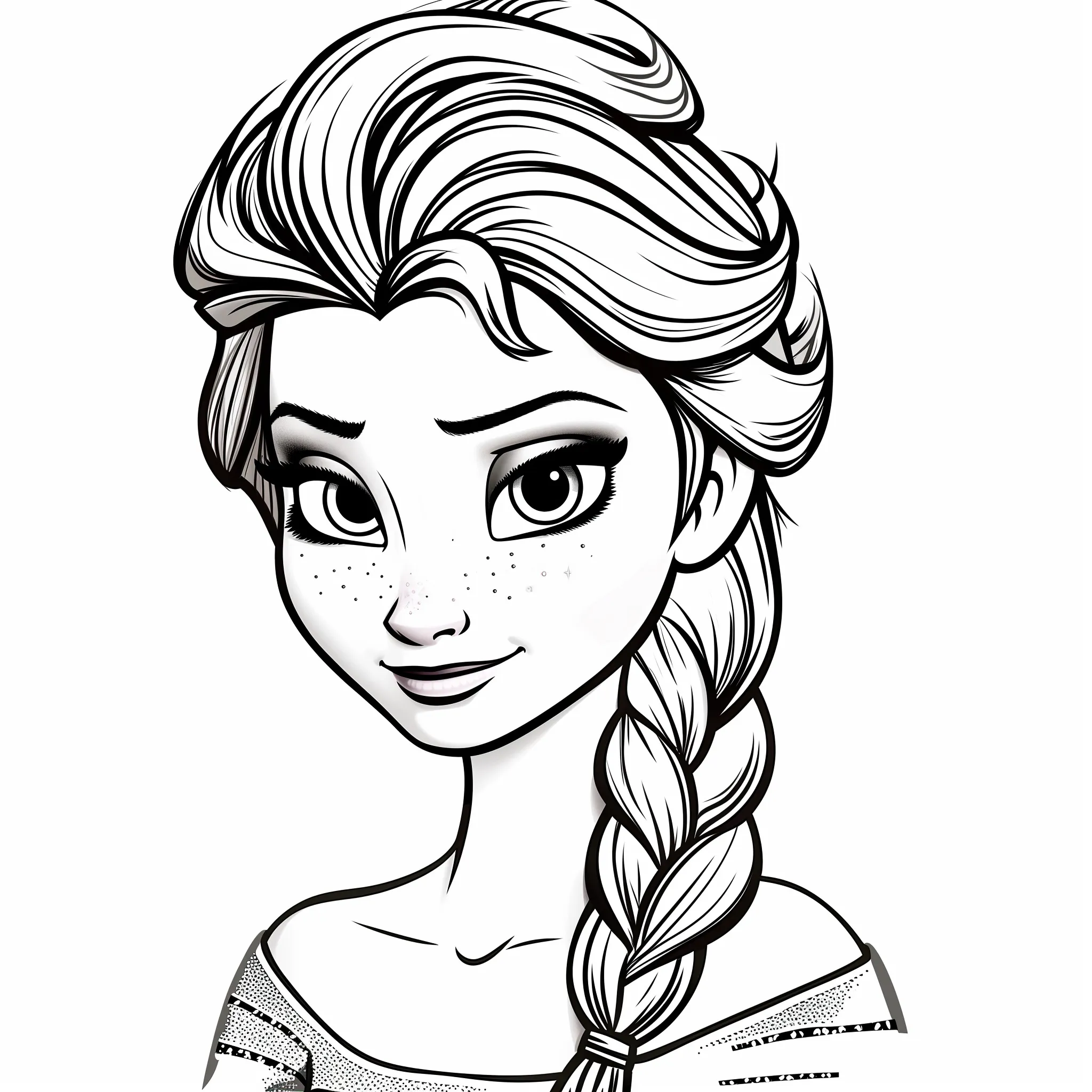 Elsa coloring page (18)