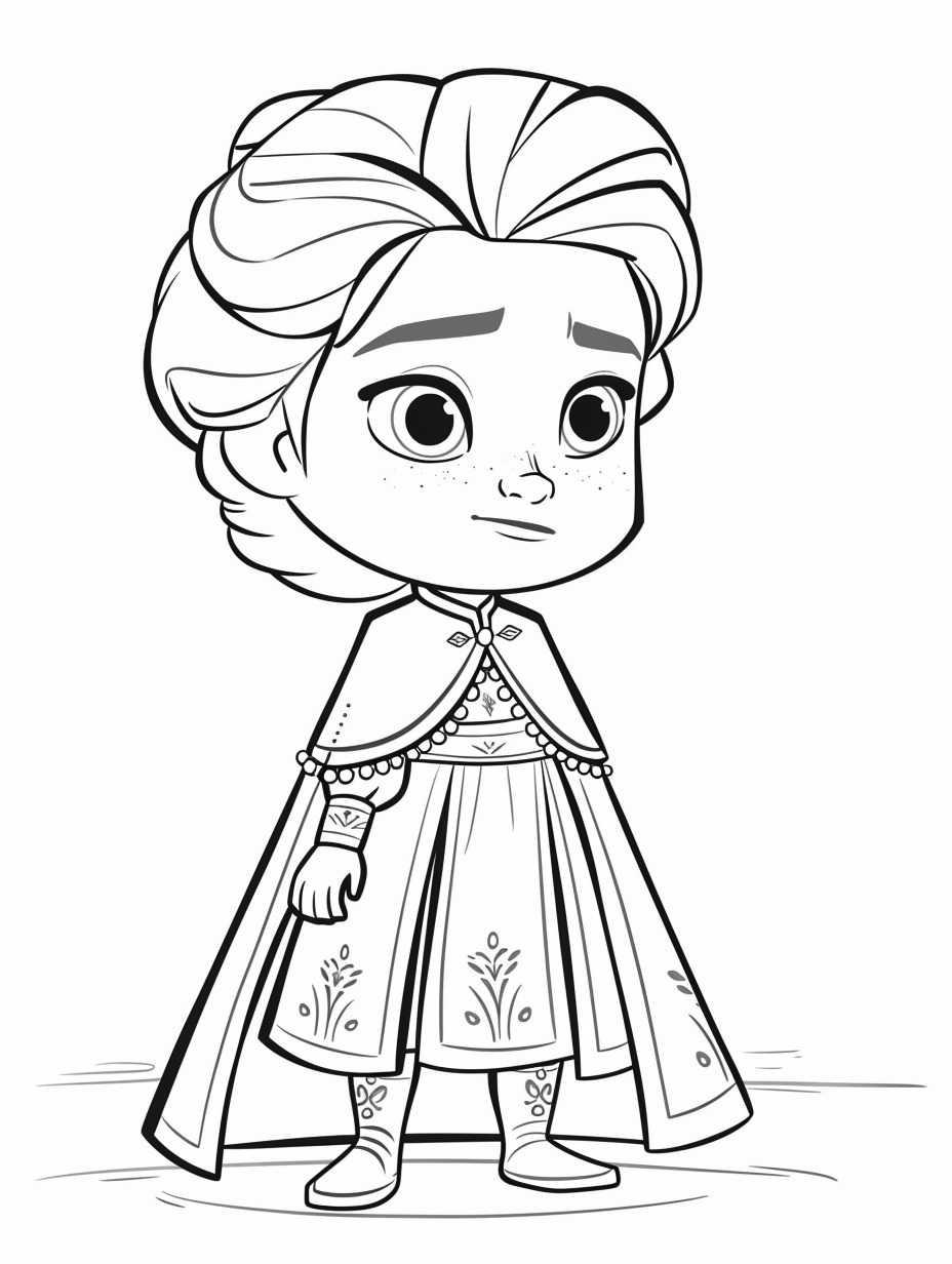 Elsa coloring page (6)