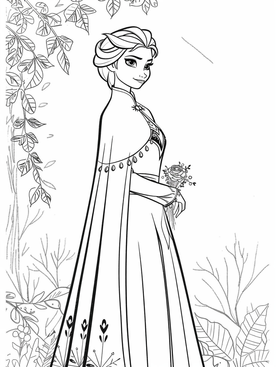 Elsa coloring page (9)