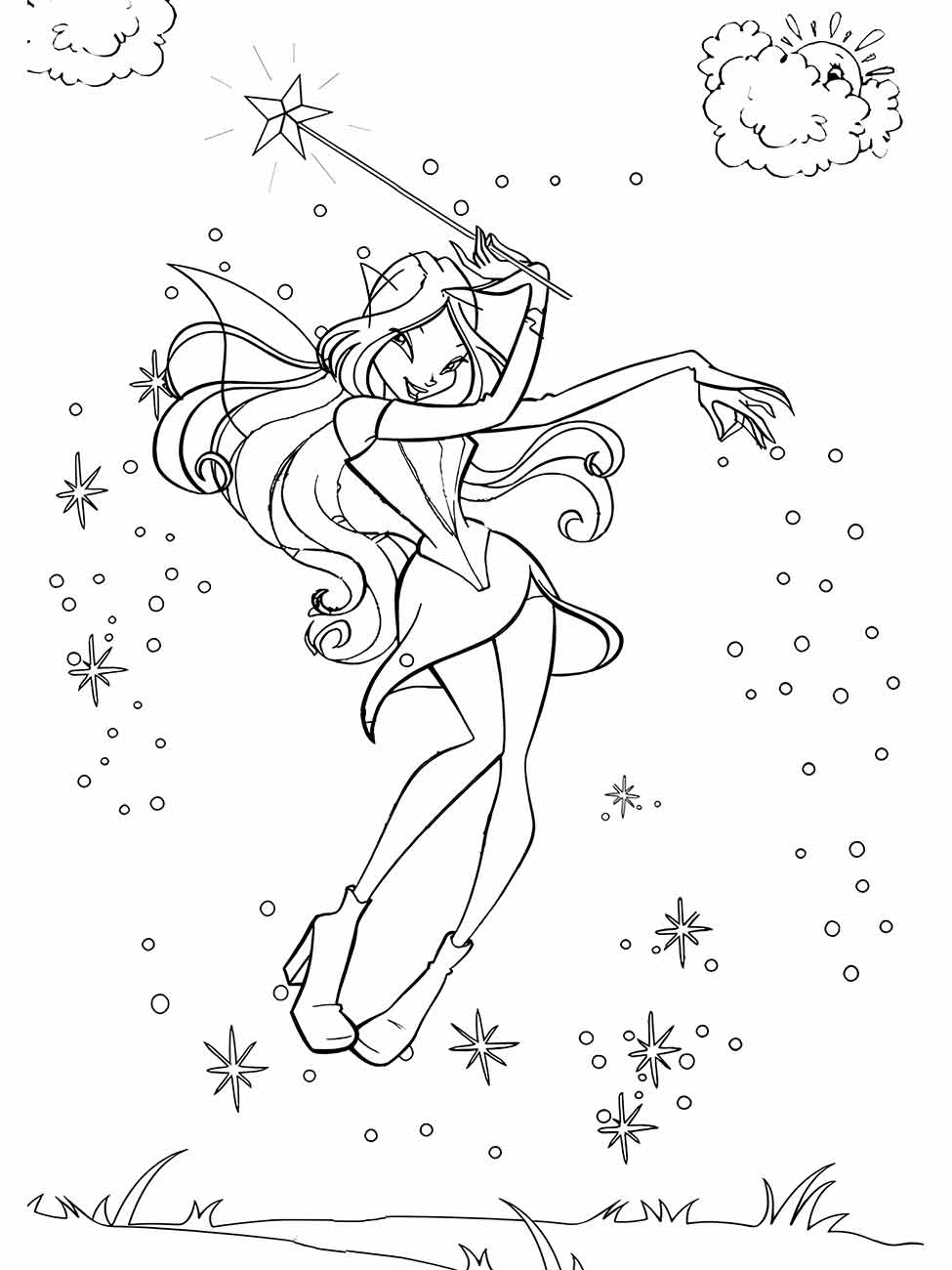 Fairies coloring page (10)