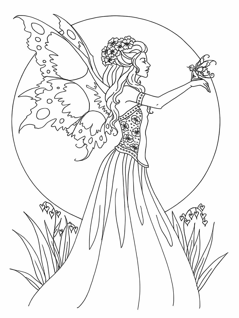 Fairies coloring page (11)