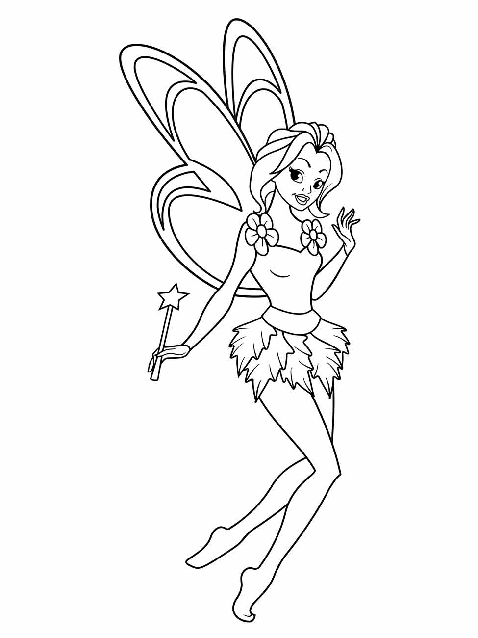 Fairies coloring page (12)