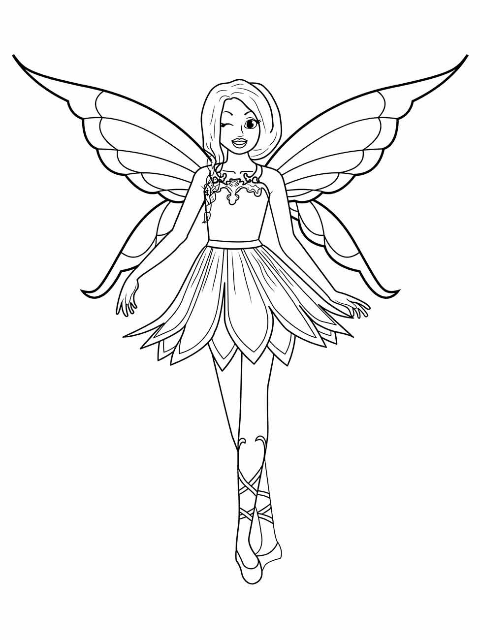 Fairies coloring page (14)