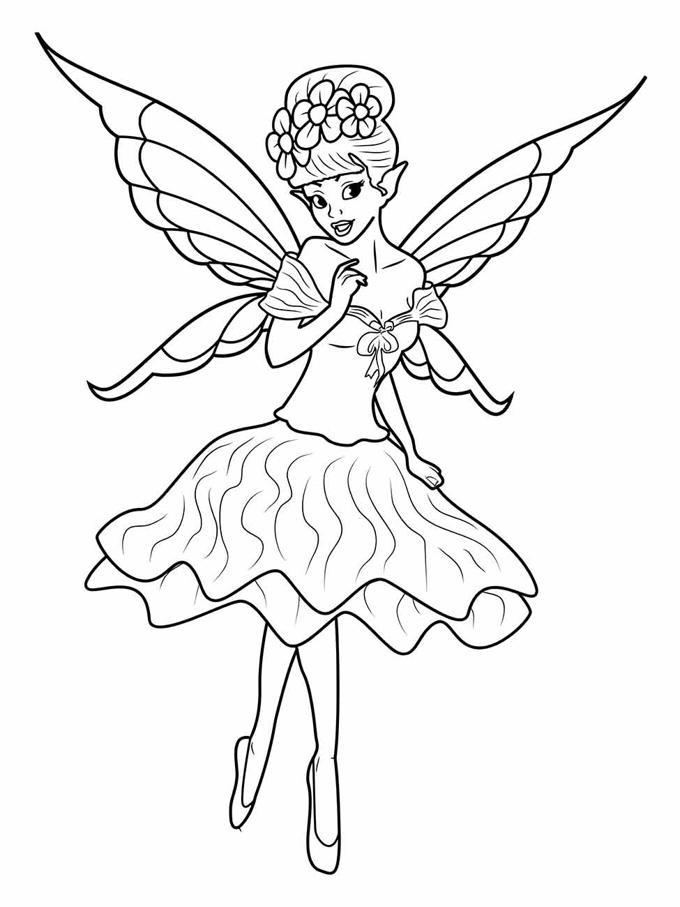 Fairies coloring page (15)