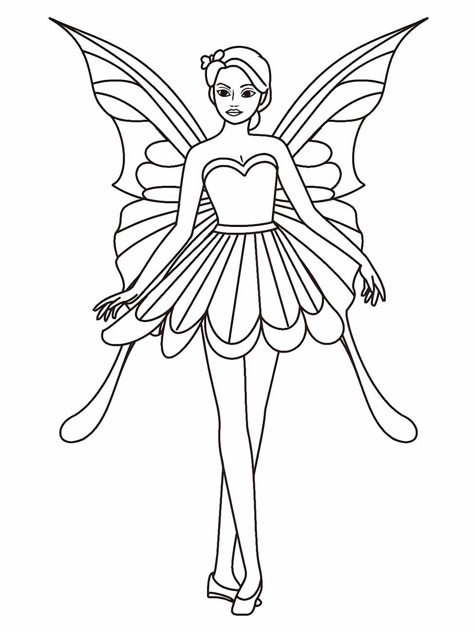 Fairies coloring page (16)