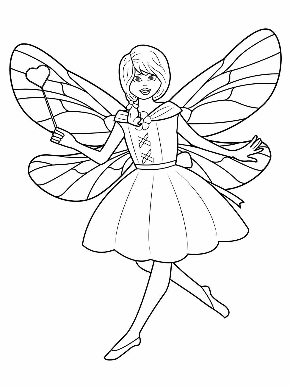 Fairies coloring page (17)